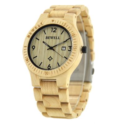 China Chronograph Wholesale Customize Engraved Women Men Black Red Maple Wood Unisex Watch In Stock for sale