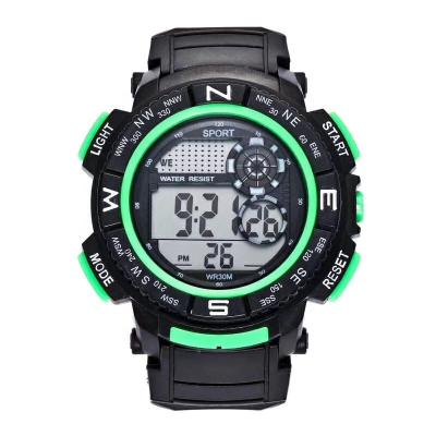 China Custom Waterproof Auto Date China Brand 3ATM Digital Watches Men Wrist Watch for sale