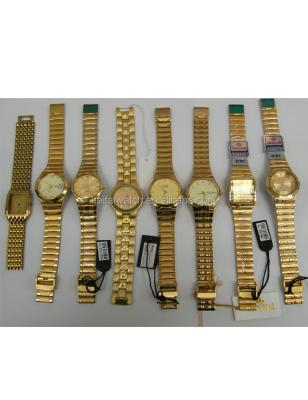 China Day/Date Ultra-thin Slim Business Gold Quartz Classic Couples Watch With Calendar for sale