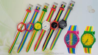 China New Design Water Resistant Cheap Colorful Kids Silicone Watch,Unique Promotion Kids Silicone Plastic Watch for sale