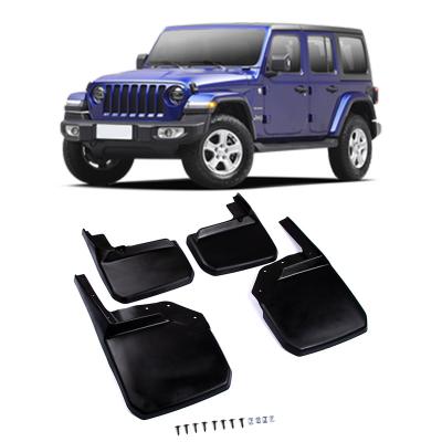 China Mud Flaps Mud Flaps Car Mud Flaps Damper Mud Flaps For Jeep Wrangler 2008-2019.1 Soft Rubber Material Non-destructive Installation for sale