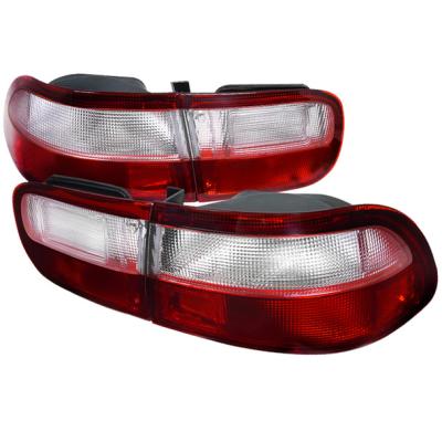 China 1992-1995 FOR Honda Civic Tail Lights (Chrome Housing / Red Clear Lens) 515*290*195 mm for sale