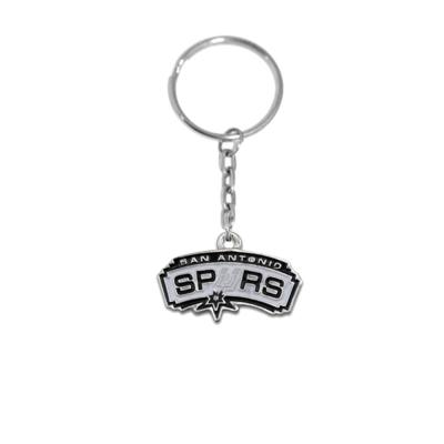 China Metal Silver Plated NBAS San Antonio Spurs Personality Souvenir Key Chain for sale