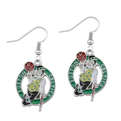 China NBAS NBAS Boston Celtics Championship Silver Plated Earrings for sale