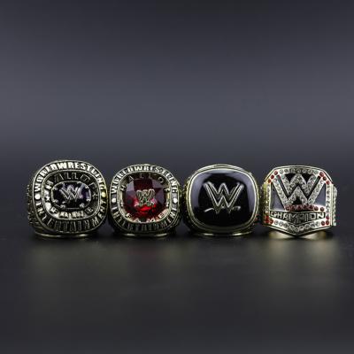 China Championship Ring 04 08 15 16 WWE 4pcs in 1 World PANTHEON Wrestling Championship Ring Set for sale