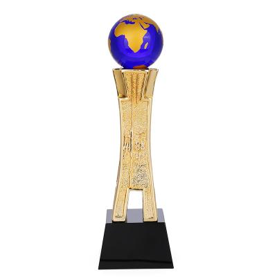 China New Resin USA Earth Craft Custom Creative Souvenir Crystal Trophy for sale