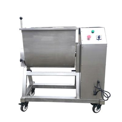 China Commercial Industrial Meat Chopper Mixer Pet Food Machine 50L Stainless Steel Full Meat Processing Equipment Stuffing Machine for sale