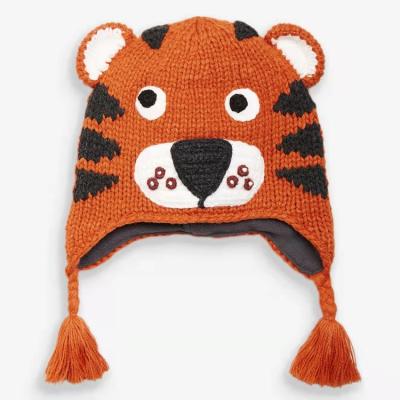 China Imitate animal high quality wholesale knitted hats baby bucket hats spring, autumn and winter baby hats for sale