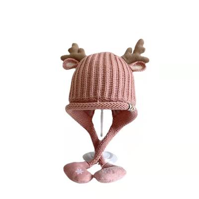 China COMMON High Quality Low Price Winter Children's Hat Baby Christmas Antlers Turban For Men And Women for sale