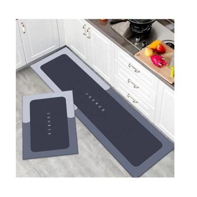 China Washable Water Absorption Mat Diatom Mat Kitchen Mat Rubber Mats With Non-slip Rubber Backing for sale