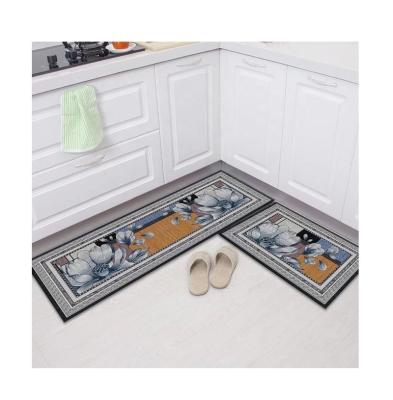 China Non-slip Velvet Kitchen Mat Crystal Water Absorption Keep Clean Floor Floor Covers for sale