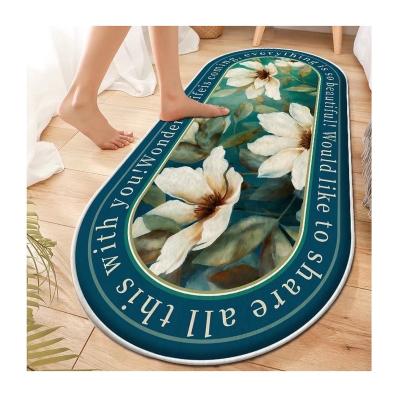 China New Arrival Washable Custom Retro Style Oval Luxury Faux Wool Soft Blankets For Bedroom Living Room Area Rugs And Blankets for sale