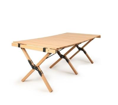 China Fold Factory Manufacture Various Wooden Picnic Bench Bistros Table Chair Folding Outdoor Table Camping Fold Table Metal Frame Modern for sale