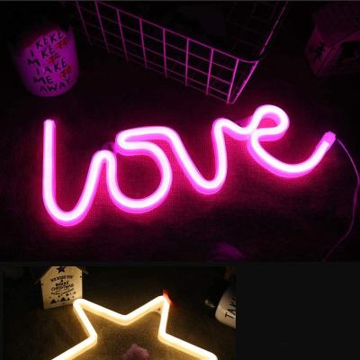 China PVC Love Neon Signs, Children Kids Gifts Neon Table Lamp (Pink Love) for Party Supplies for sale