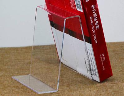 China Custom Clear Countertops or Desks Book Display Stand Acrylic Display Rack for sale