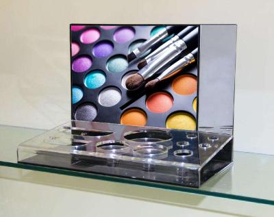 China Shopping Mall Custom Profession Acrylic Cosmetic Display Stand For Cosmetic Store for sale