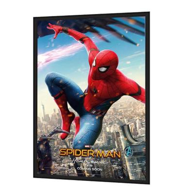 China Curve Aluminum Snap Frame With Anti-Glare PVC Coating Ultra Thin A2 Aluminum Snap Poster Frame Light Box Led Illuminated for sale