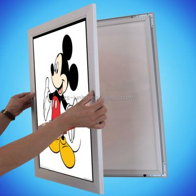 China magnetic poster frames, easy to change the poster, light box single side advertising rectangle for sale