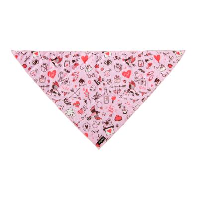 China Wholesale Cotton Padded Printed Washable Dog Bandana Triangle Bibs Bandana for sale