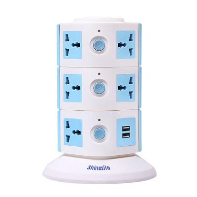 China Residential/Multi-Purpose Power Socket Eu Plug Type Extension Socket Tower Lead Extension With USB Extension Wire for sale