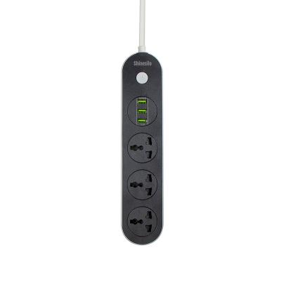 China Convenient Safety USB Power Outlet Power Strip With Long Cord China Power Distribution Socket Outlet for sale