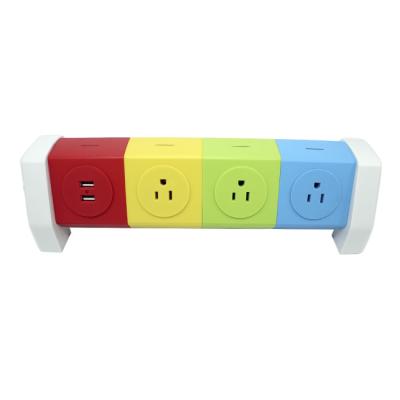 China With Overload Protector USB Horizontal Rotating Plug US Plug Extension Power Socket 3pin US Plug Power Strip Extension Socket Extension Cord for sale