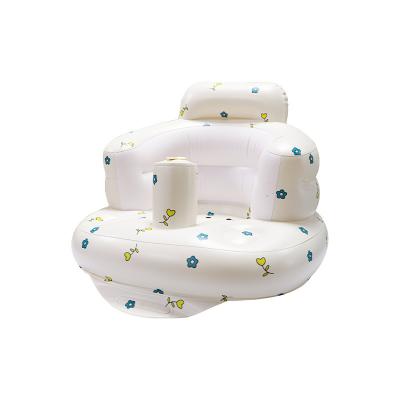 China New Modern Hot Selling Portable Foldable PVC Baby Bath Inflatable Stool Dining Chair Children Learning Seat for sale