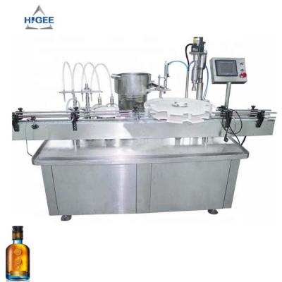 China APPAREL 50ml Glass Bottle Automatic Liquor Liquor Spirits Filling Capping With Gin Vodka Bottling Machine for sale