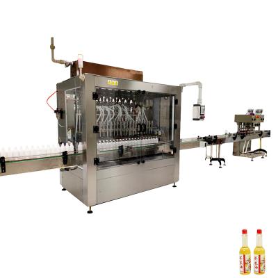 China Food Low Cost Speed ​​Filling Machines Corn Edible Oil Seal Thick Filling Machine With Stickers In PET Bottles for sale