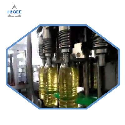 China Garment Shops Automatic Rotary PET Bottle Oil Filling Machine For Olive Sunflower Edible Oil And Cooking Oil Bottle Bottling Packing Line for sale