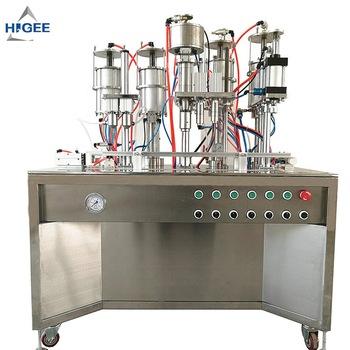 China CLOTHING with aerosol spray valve spray can filler and soffran sprsy filling machine and aerosol can capping machine for sale