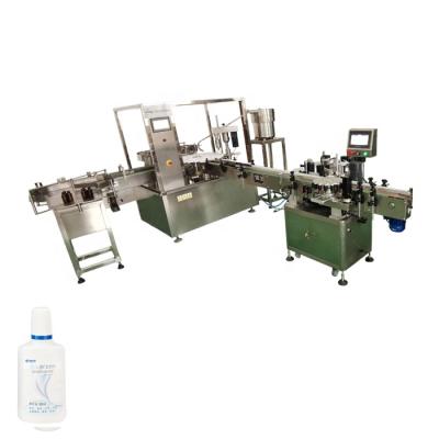 China Small glass cleaning bottle CLOTHING machine contact lens liquid care solution chemical liquid filling capper filling capping machine for sale