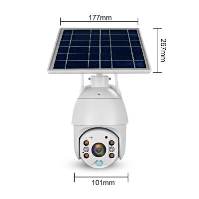 China Built-in Security Camera Wireless Home Solar Battery Powered Video Surveillance Security Camera 4g Siren Wifi Outdoor IP Camera With Pir for sale