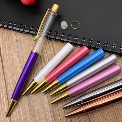 China office & School Pen Low MOQ handcraft store empty glitter pen gift wanderer floating ballpoint diy white for sale