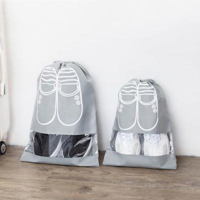 China Beach Drawstring Shoe Bag Polyester Bag Customized Drawstring Bag For Travel for sale