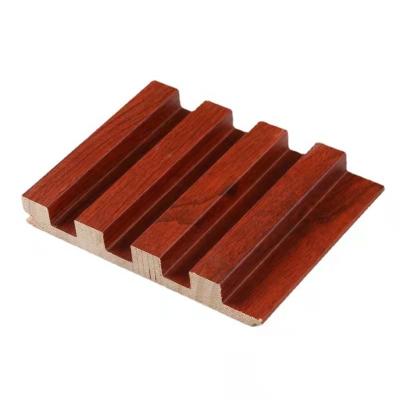 China Modern Teak Walnut Maple Colors Wood Slat Wall Panel Wall Panel Decor Wall Panel for sale