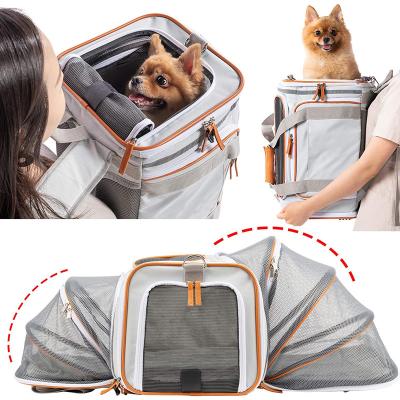 China Other Pet Carriers Wholesale Airline Approved Soft Pet Travel Bag Puppy Cat Dog Carrier Backpack for sale