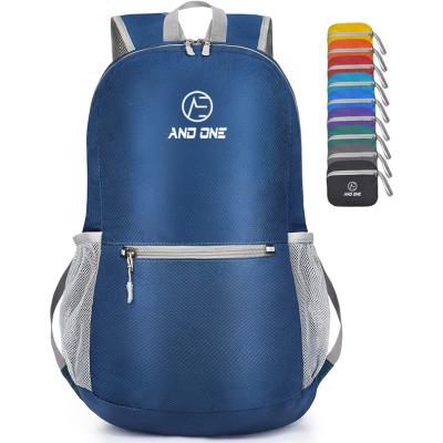 China The other wholesale custom logo foldable colorful promotional lightweight sports backpack fashion logo foldable backpack bag for sale