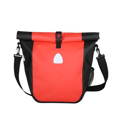 China Lightweight Bicycle Panniers Bike Saddle Bag With Thoughtful Trim And Big Pockets Shoulder Sling Bike Bag for sale