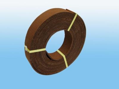 China Non-asbestos resin woven anchor windlass brake lining roll ship winch brake belt for sale