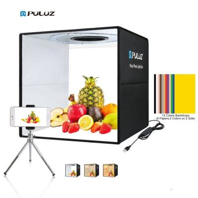 China Taking Nice Photos LATEST PULUZ 40cm Photo Studio Light Box Collapsible Photography Shooting Light Box Tent Camera Photo Lightbox Studio Light Box for sale