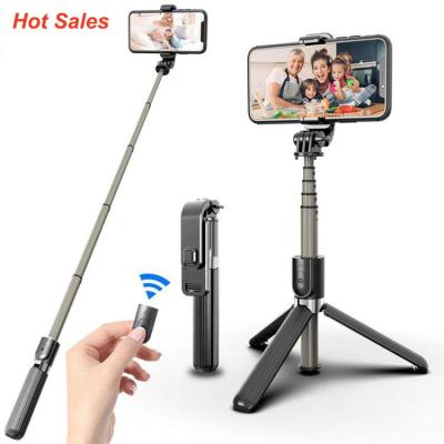 China Fold High Quality Cheap Price Aluminum Alloy Tripod Foldable Selfie Stick L03 Flexible For iPhone and Android Cellphones for sale