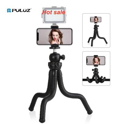 China Original Factory PORTABLE PULUZ Mini Octopus Flexible Tripod Holder with Ball Head Tripod Mount for SLR Cameras and Mobile Phone Mini Tripod for sale