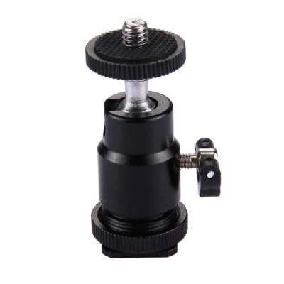 China Latest PULUZ Cold Shoe Tripod Head 1/4 Inch Tripod Screw Head With Lock For Phones And Cameras 6*3.5*2.3cm for sale