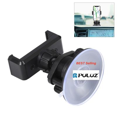 China Original Factory PULUZ Adjustable 360 ​​Degree Suction Cup Clamp Holder Mobile Phone Rotating Bracket for sale