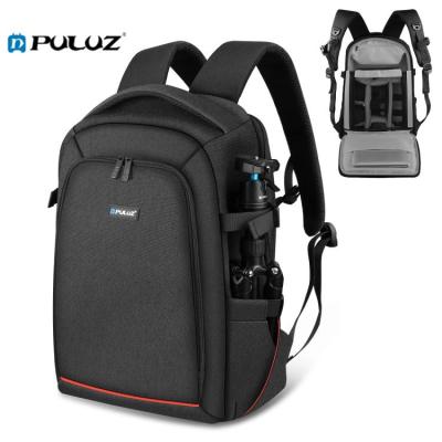 China Original DSLR/SLR Mirrorless Camera Factory Most Popular OEM Camera Backpack PULUZ Portable Waterproof Double Shoulders Video DSLR Camera Bag Backpack for sale