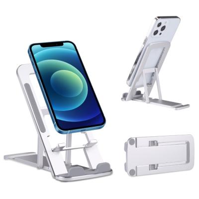 China Factory Wholesale Adjustable Lifting Mobile Phone Stand HAWEEL Emission Aluminum Alloy Mobile Phone Folding Desk Stands for sale