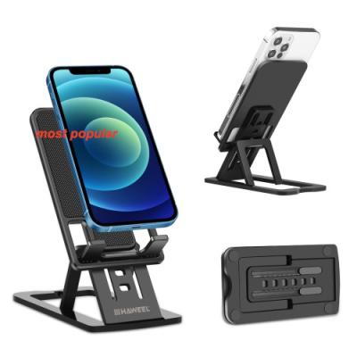 China Factory Wholesale Adjustable Phone Stand HAWEEL Live Broadcast Desktop Plastic Mobile Phone Lifting Portable Stands for sale