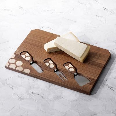 China Viable Wholesale Customization Wooden Cheese Cutting Board Set for sale