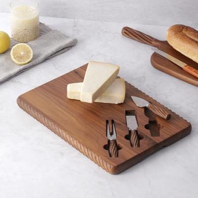 China Viable Custom Cheese Borad with 3 Knives for sale